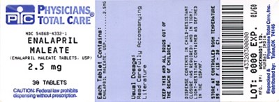 Image Of 2.5 mg Package Label (Package Label 01)